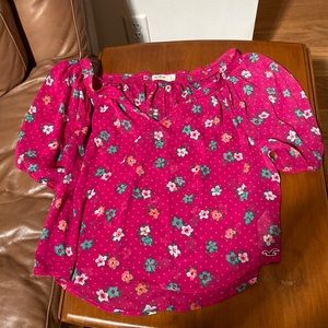 Pink flower shirt